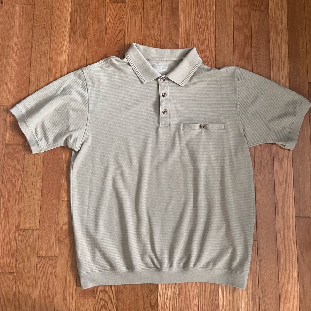 Men's Beige Polo Shirt